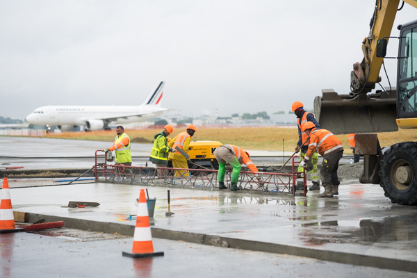 Chantier à l'aéroport Paris-CDG ©Jgp