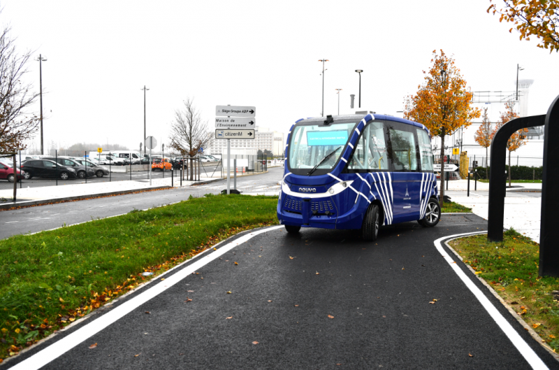 Navette autonome à Roissypôle - © Groupe ADP 