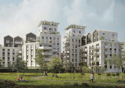 Programme de Nexity à venir sur la ZAC des Bergères. © Nexity