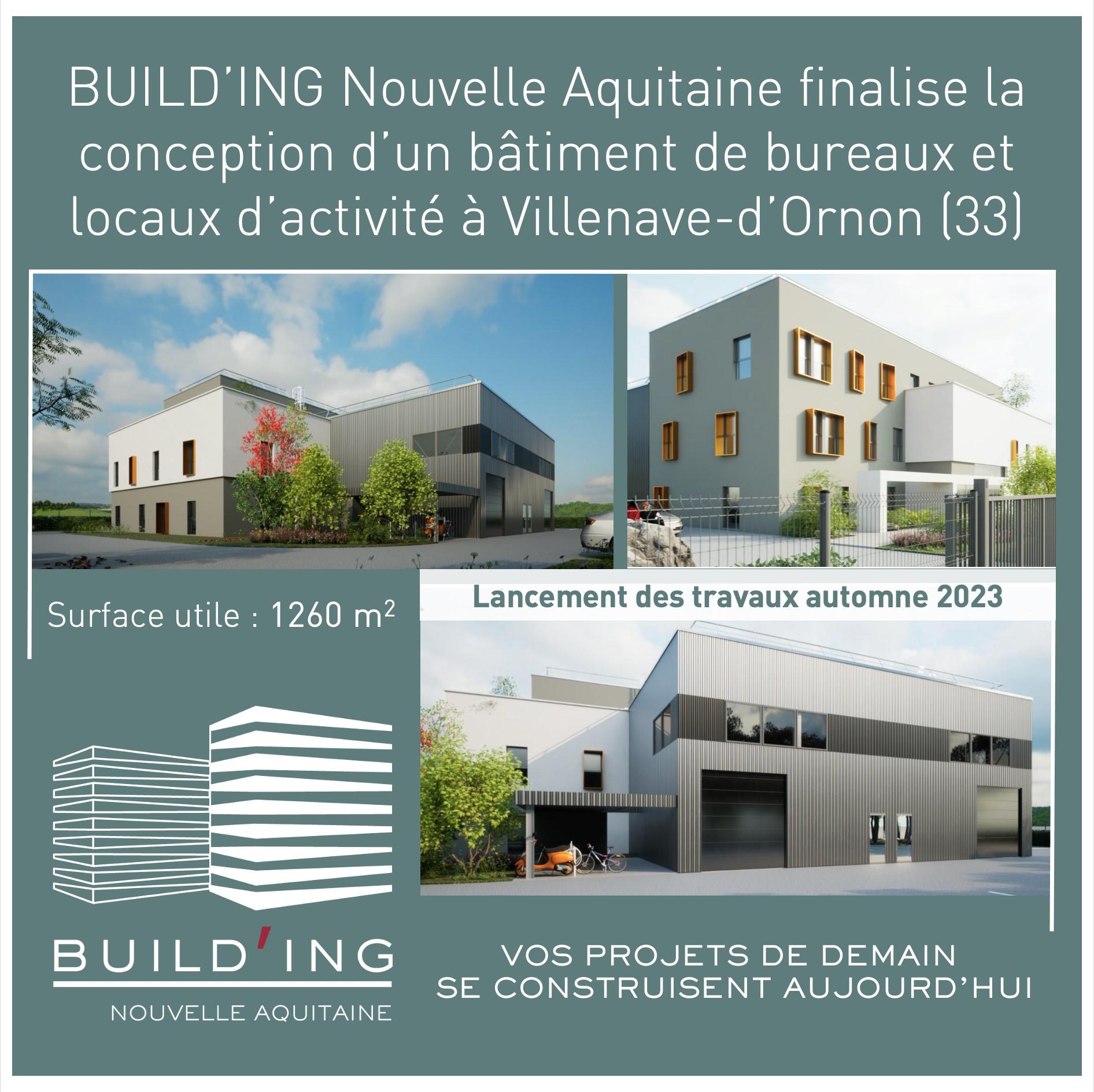 Conception réalisée par les équipes de Build'ing - Bureaux et locaux d'activité pour un investisseur privé